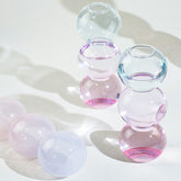 Vase à bulles en verre pastel